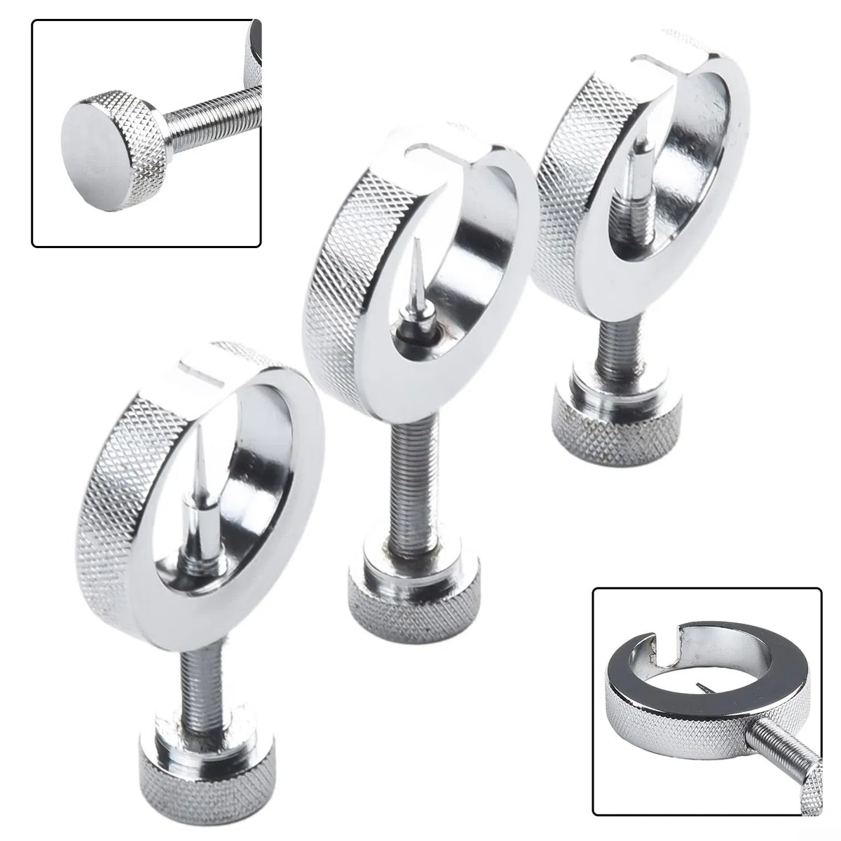 Nadelabzieher für Manometer, Edelstahl, Messuhr-Entferner mit 0,7/1,0/1,2 mm Spitzen, 5,6 cm Griff, 3 Stück