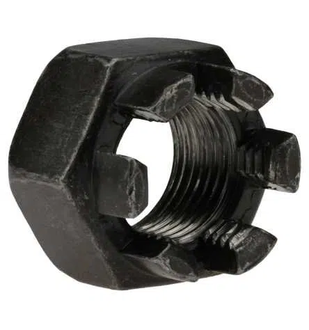 Reidl Kronenmuttern M 24 x 2 mm DIN 935 6/6 Au (Stahl - gedreht) blank 25 Stück