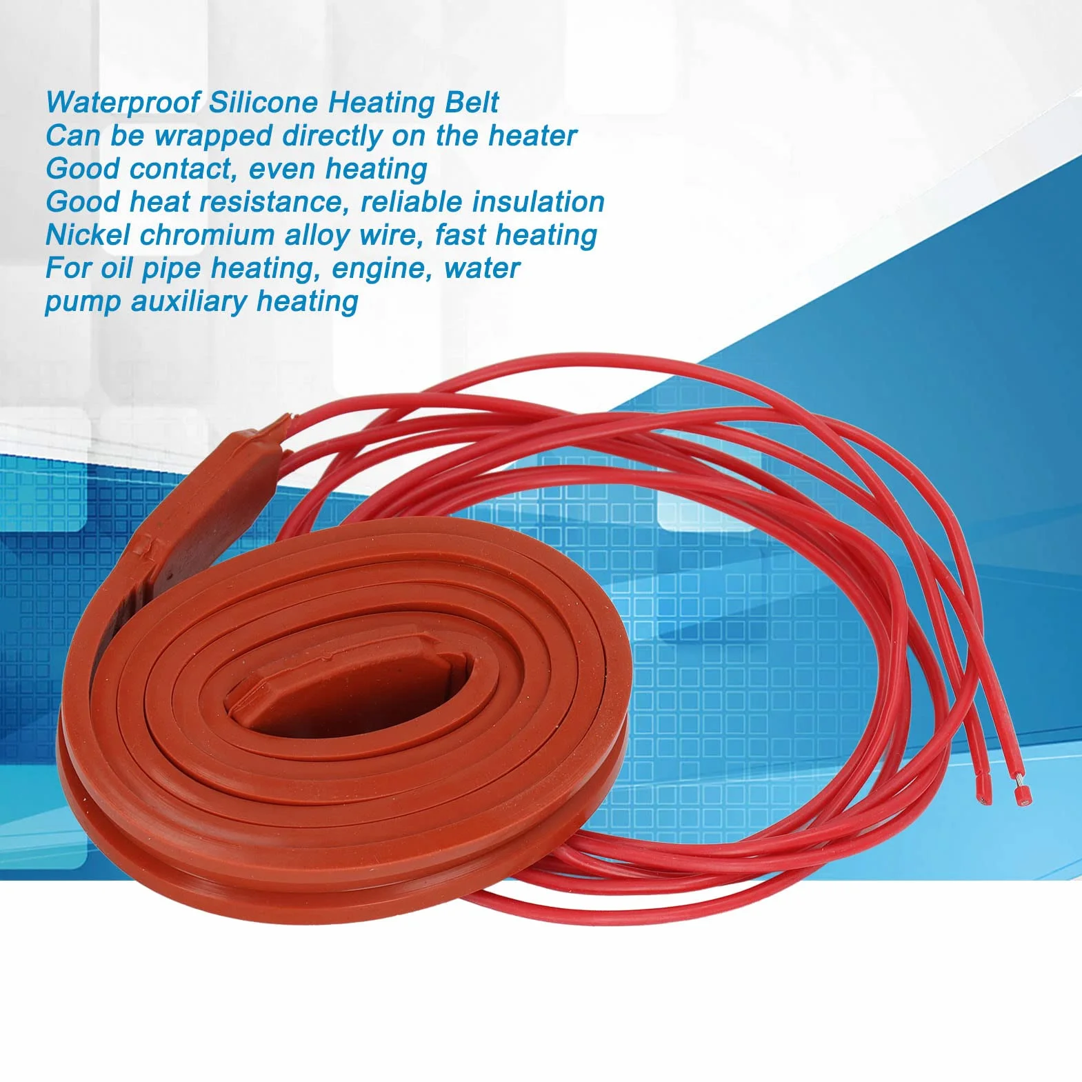 Ölrohr heizungen 80W selbst gesteuerte Heizkabel Wasserdicht Flexible Silikon Heizband Frost Heizleitungen Klimaanlage Kompressor Heizband(DC12V)
