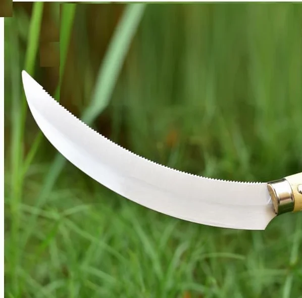 Halbmondförmige Sichel aus Edelstahl für den Garten, 160 mm (A)
