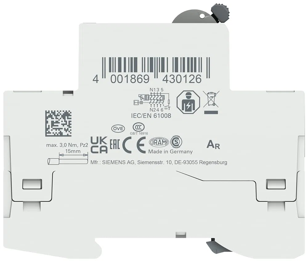 Siemens 5SV33446KL FI-Schutzschalter 3P+N N-links TypA 30mA 40A 400V