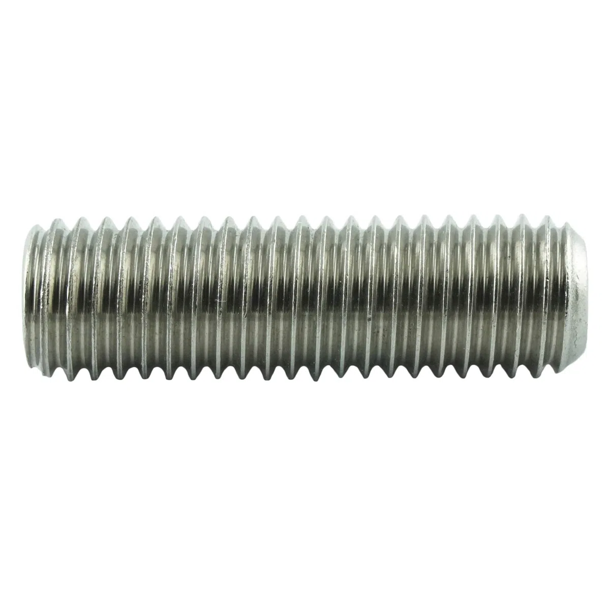 M10x55 mm (30 Stück) Madenschrauben - Edelstahl VA A2 V2A - Gewindestift mit Kegelkuppe und Innensechskant - DIN 913 - ISO 4026 | AGBERG