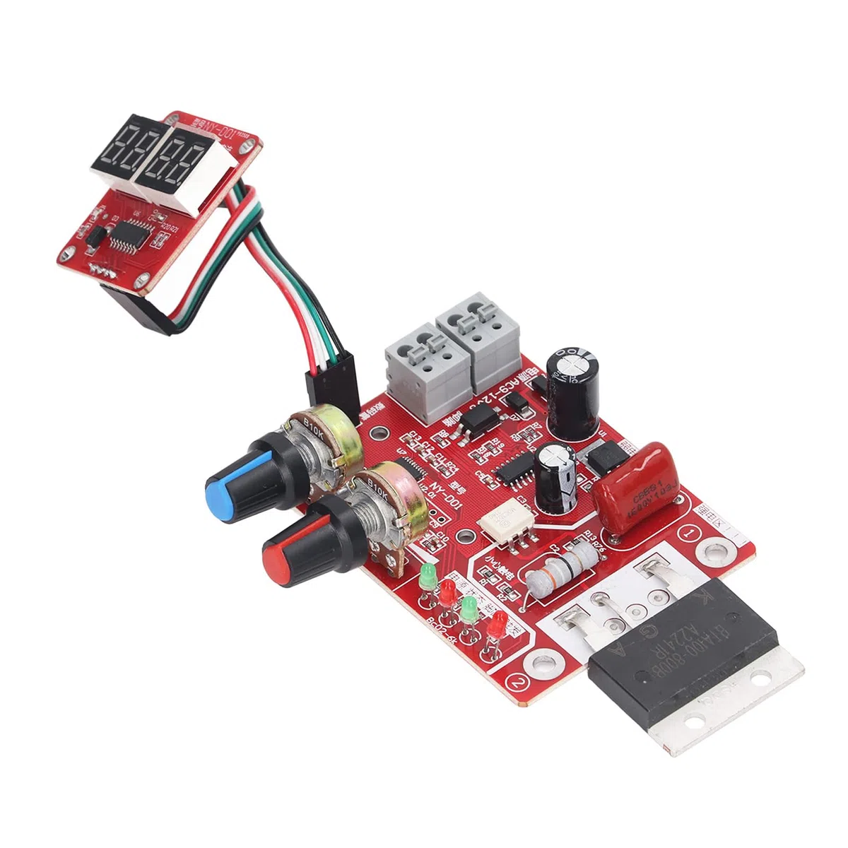 Punktschweiß-Steuerplatine, Digitale PCB-Leiterplatine für DIY-Punktschweißgerät mit Zeitstromsteuerung, Hochleistungs-Punktschweißmaschine Platine für präzises Schweißen