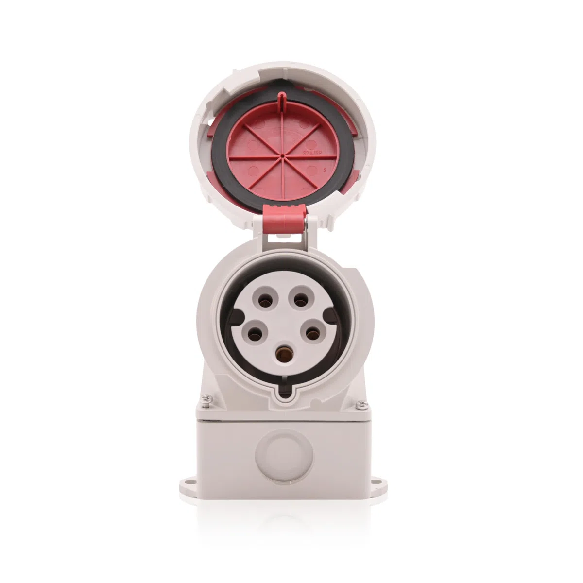 CEE Starkstrom Wandsteckdose Intratec 32A 400V 6h IP67 5-polig (3P+N+E): IEC-60309 Industrie und Mehrphasenstecker robuste Industriequalität