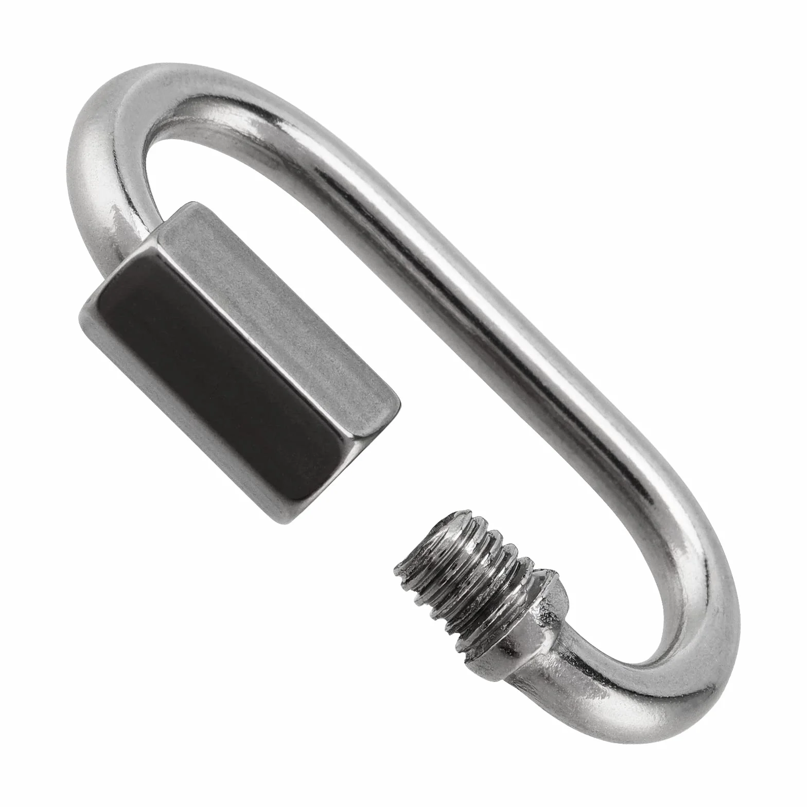 28 Stück M4 Edelstahl Kettenglied Schraubverbinder mit Schraubverbinder, 4mm x 40mm Kettenglied Kettenverbinder 4mm, Kettennotglied für Karabiner Hängematte Camping, Outdoor, 160kg Tragkraft