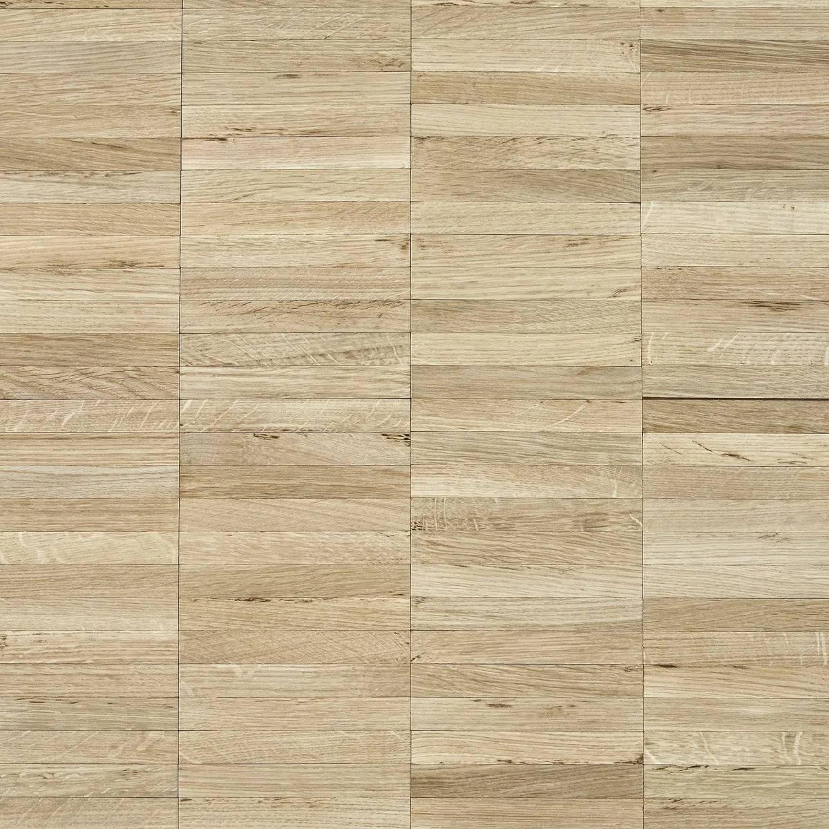 EICHE Mosaikparkett Natur Parallel, 1 qm 8 mm unbehandelt Massivparkett