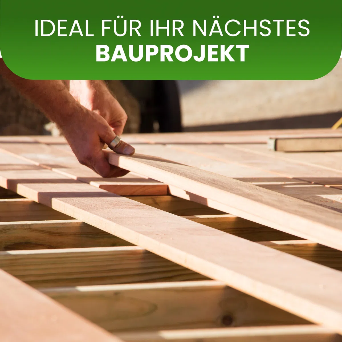 Pfosten Kantholz Lärche 70 x 70 mm Höhe 120 cm Konstruktionsholz 4-seitig glatt
