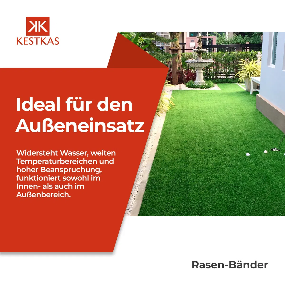 Kunstrasen Klebeband 15cm x 10m Selbstklebendes Fugenband für Kunstrasen -Teppich Band zum Verbinden von - Kunstrasen Outdoor - Kunstrasen Klebeband außen