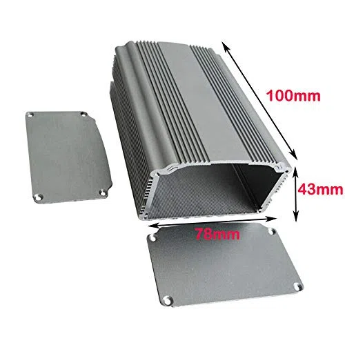 Aluminium-Projektbox (XD-81) Aluminium-Instrumenten-Elektro-Projektbox, elektronisches Gehäuse, DIY, zum Halten von Leiterplatten, 43 x 78 x 100 mm