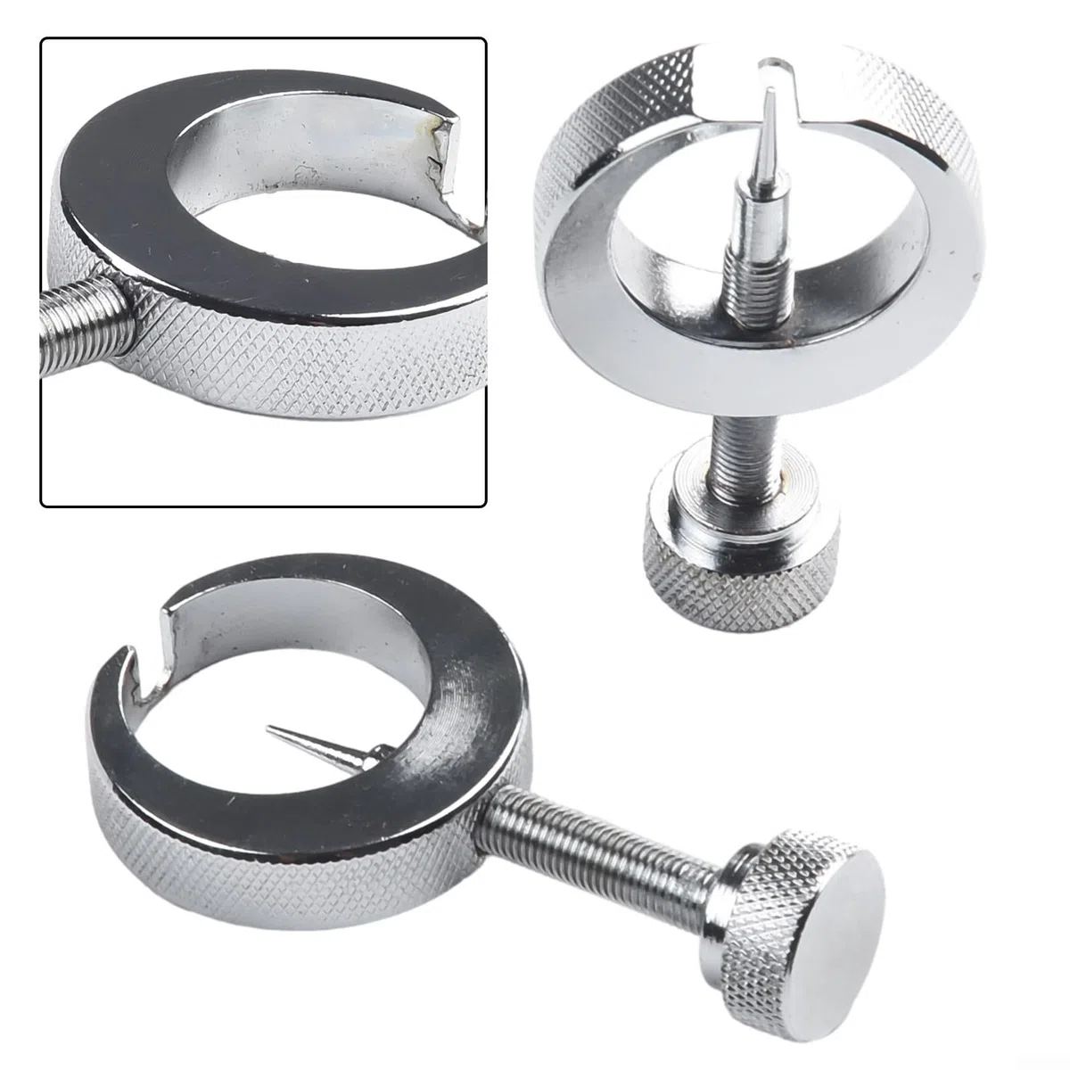 Nadelabzieher für Manometer, Edelstahl, Messuhr-Entferner mit 0,7/1,0/1,2 mm Spitzen, 5,6 cm Griff, 3 Stück