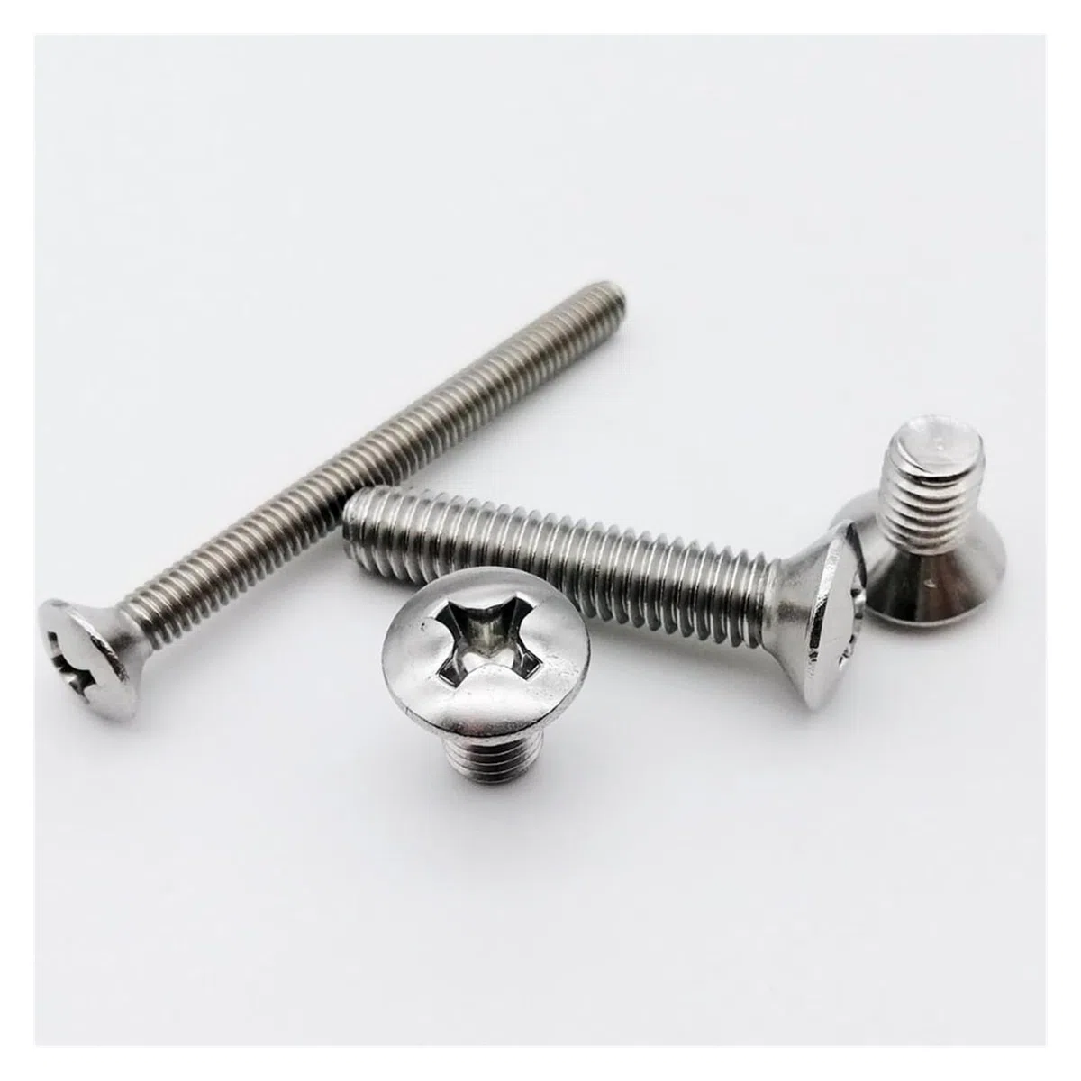 10/50 Stück M2 M2,5 M3 M4 M5 M6 GB820 DIN966 A2-70 304 Edelstahl Kreuz erhöhter Senkkopf halbovaler Schraubenbolzen (Color : 10mm, Size : 10pcs M5)