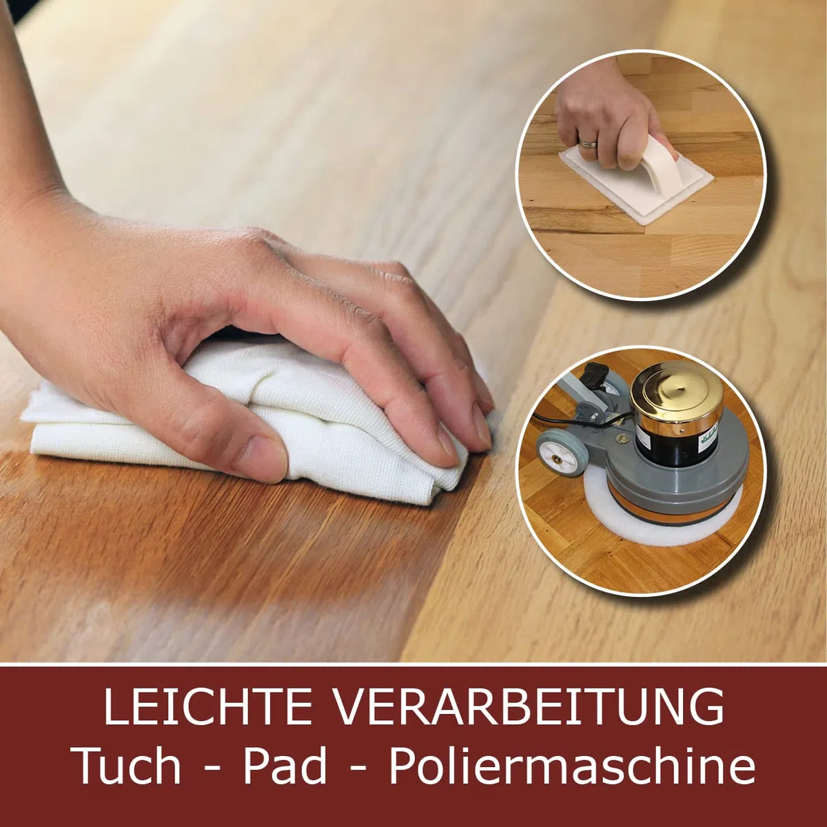 OLI-NATURA Holz-Pflegeöl für innen (geeignet für Möbel, Treppe, Parkett und Holz-Boden), 1 Liter, Farblos/natur