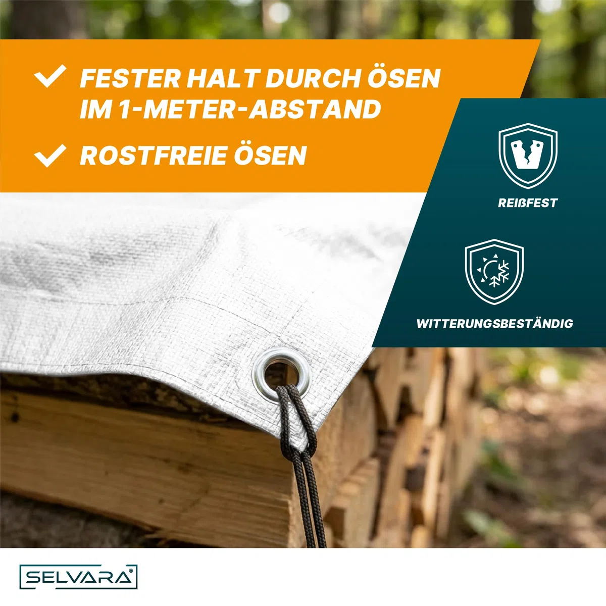 Abdeckplane 260g/m² Top Line grün | Plane wasserdicht 2m x 3m | Gewebeplane | Plane mit Ösen | Schutzplane für Gartenmöbel, Holz, Pool, Auto, Boot | reißfeste Planen, UV-stabilisiert