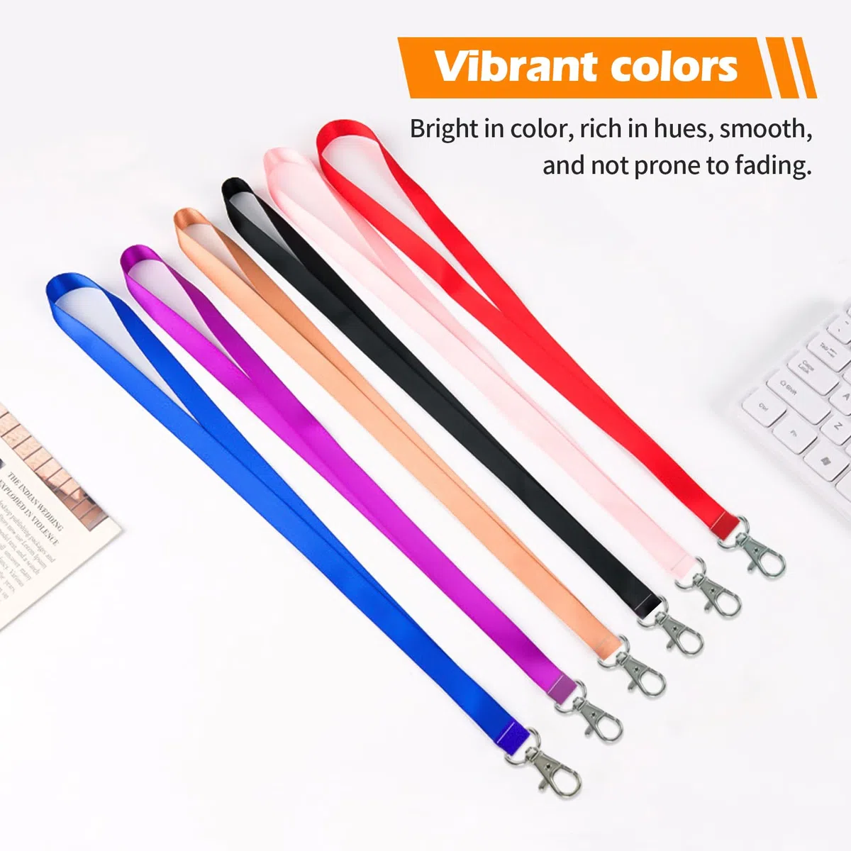 Personalisierter Schlüsselbänder Schlüsselanhänger 30 Stück Personalisierte Lanyards Individuelle Geschäftslanyards für Büro, Schule, Id-Karten Schlüssel und Events