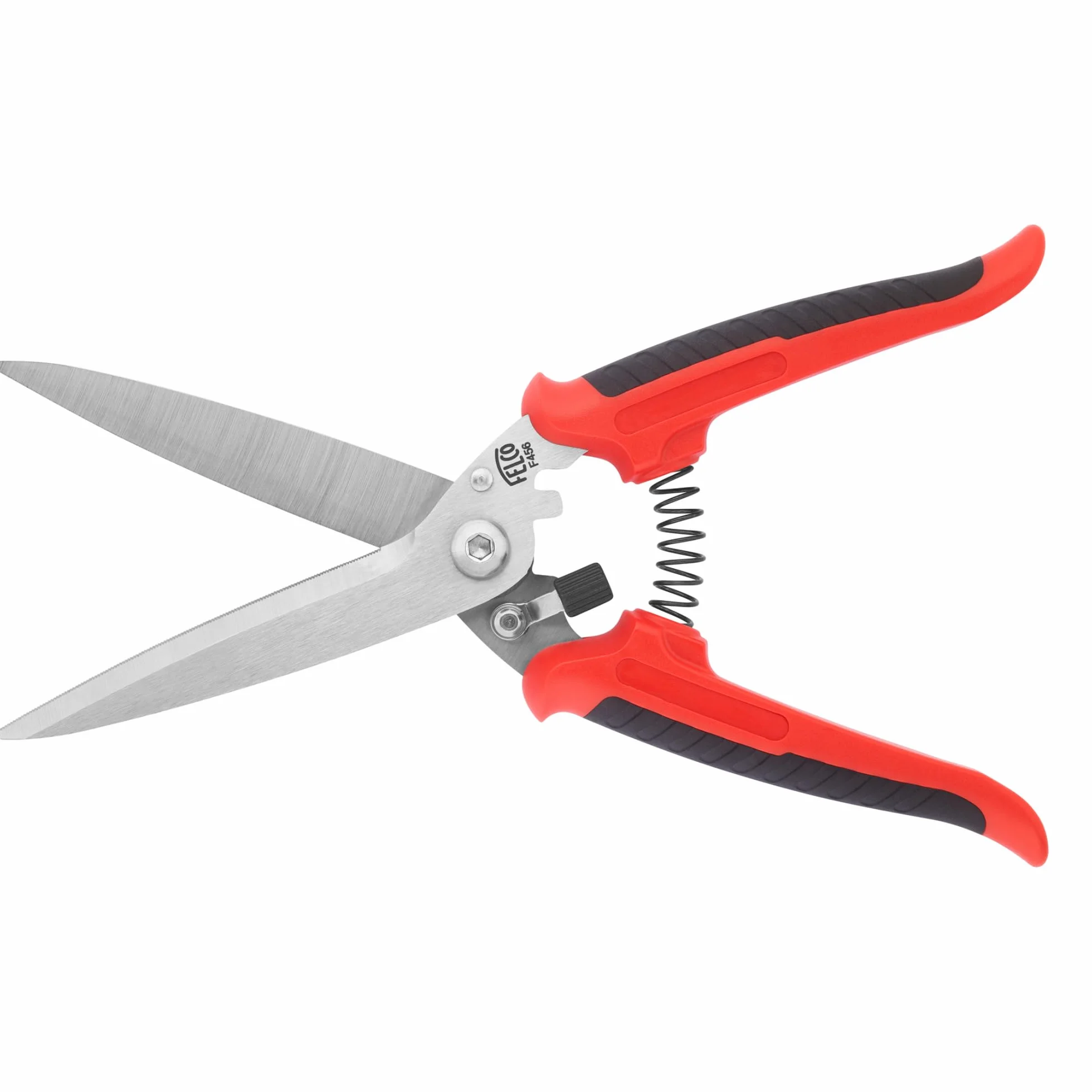 FELCO 456 Universalschere aus Edelstahl – Vielseitige Mehrzweck-Schere für Garten, Haushalt und Werkstatt, gezahnte Klinge, ergonomischer Griff, langlebig und präzise
