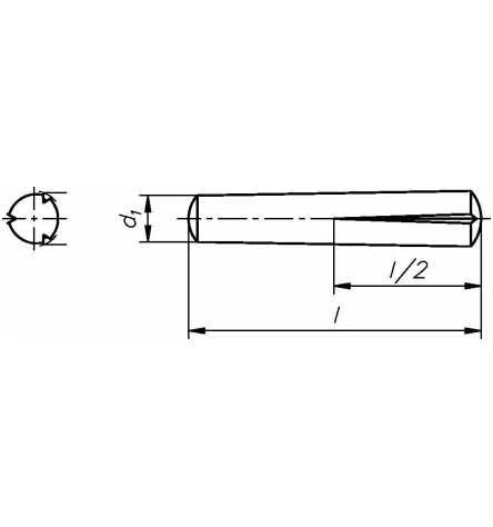 Reidl Paßkerbstifte 1,5 x 10 mm DIN 1472 Stahl blank 250 Stück
