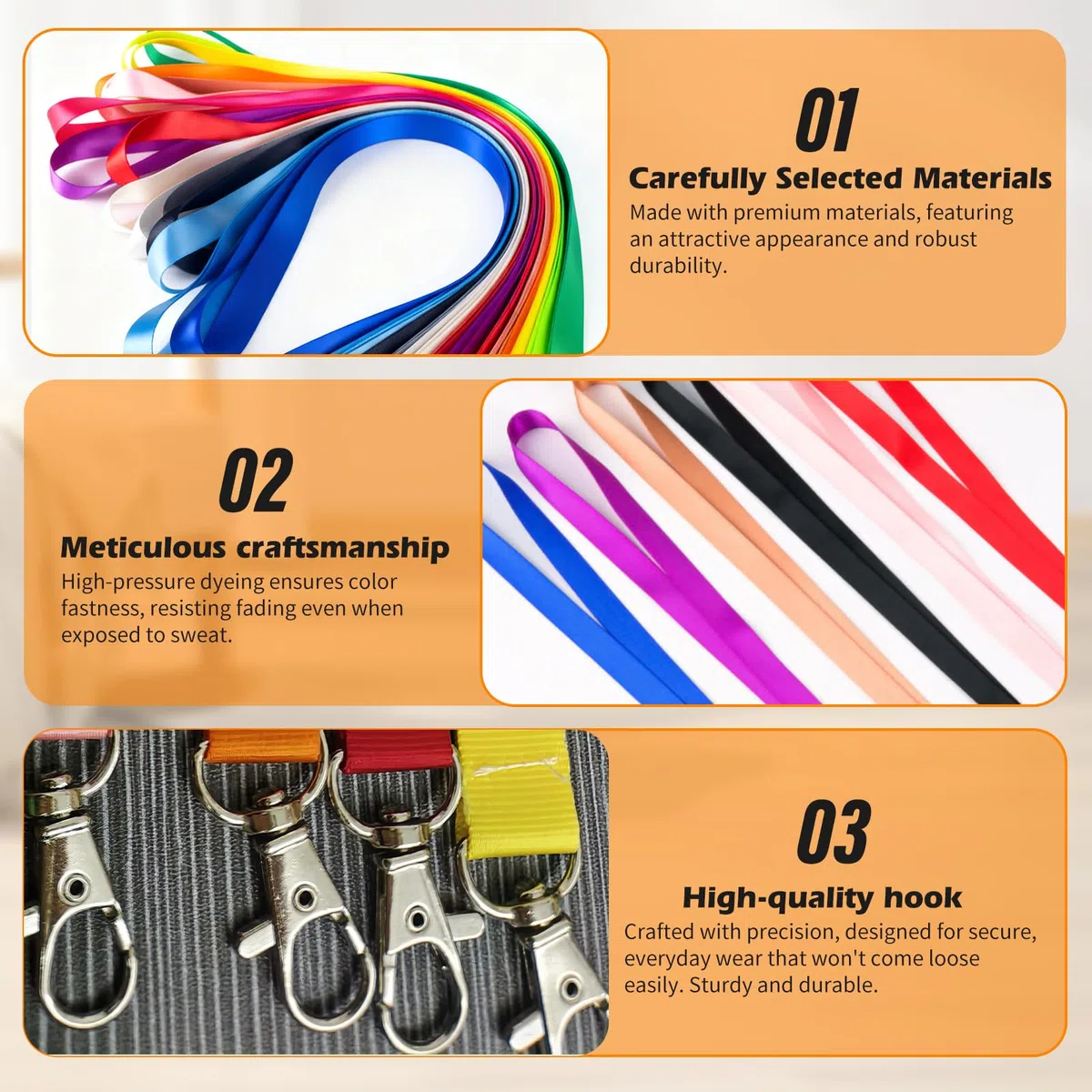Personalisierter Schlüsselbänder Schlüsselanhänger 30 Stück Personalisierte Lanyards Individuelle Geschäftslanyards für Büro, Schule, Id-Karten Schlüssel und Events