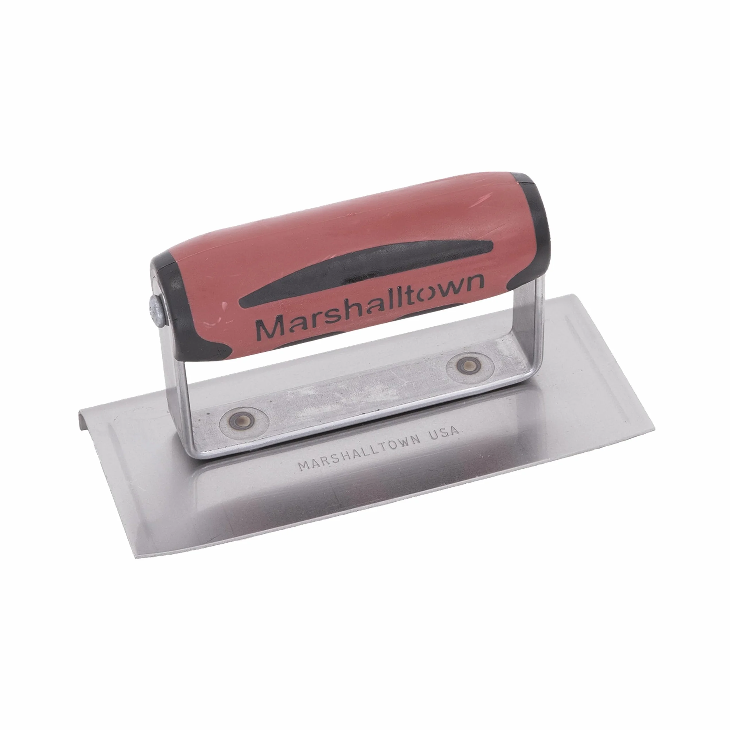 Marshalltown 136D Kantenkelle, gebogene Enden, Durasoft Griff, R 10 mm, L 13 mm, Carbonstahl, Maße:152x76 mm