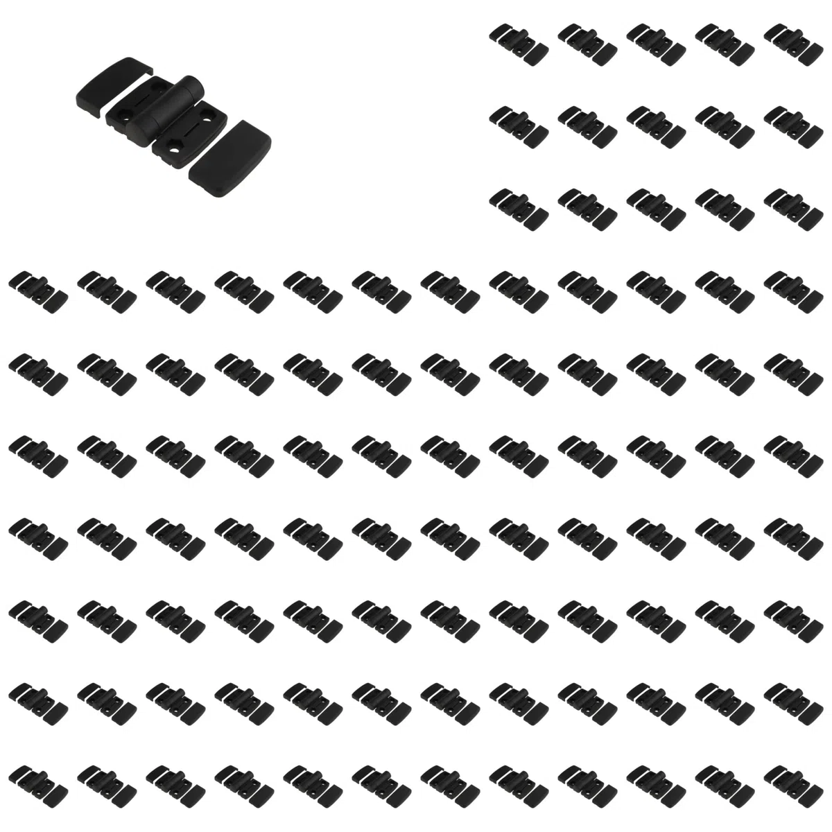 100x, Systemscharnier, 73,5x63x20,5, Kunststoff PA glasfaserverstärkt