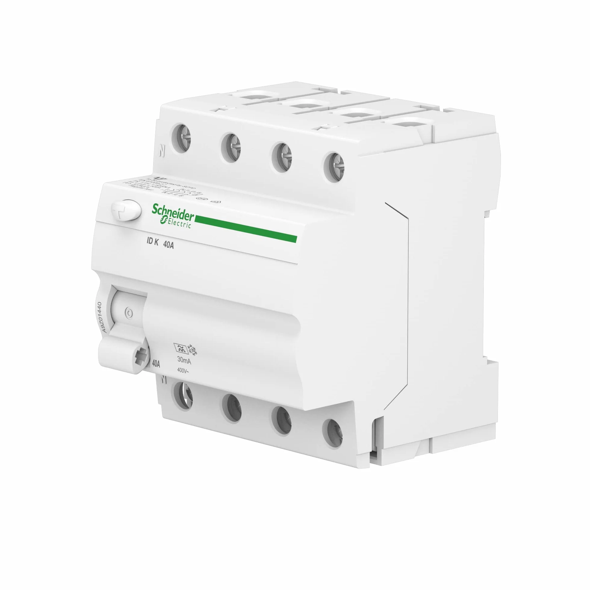 Schneider Electric FI-Schutzschalter Acti9 ID K, 4-polig, 40A, 30mA, Typ A, Artikelnummer A9Z01440