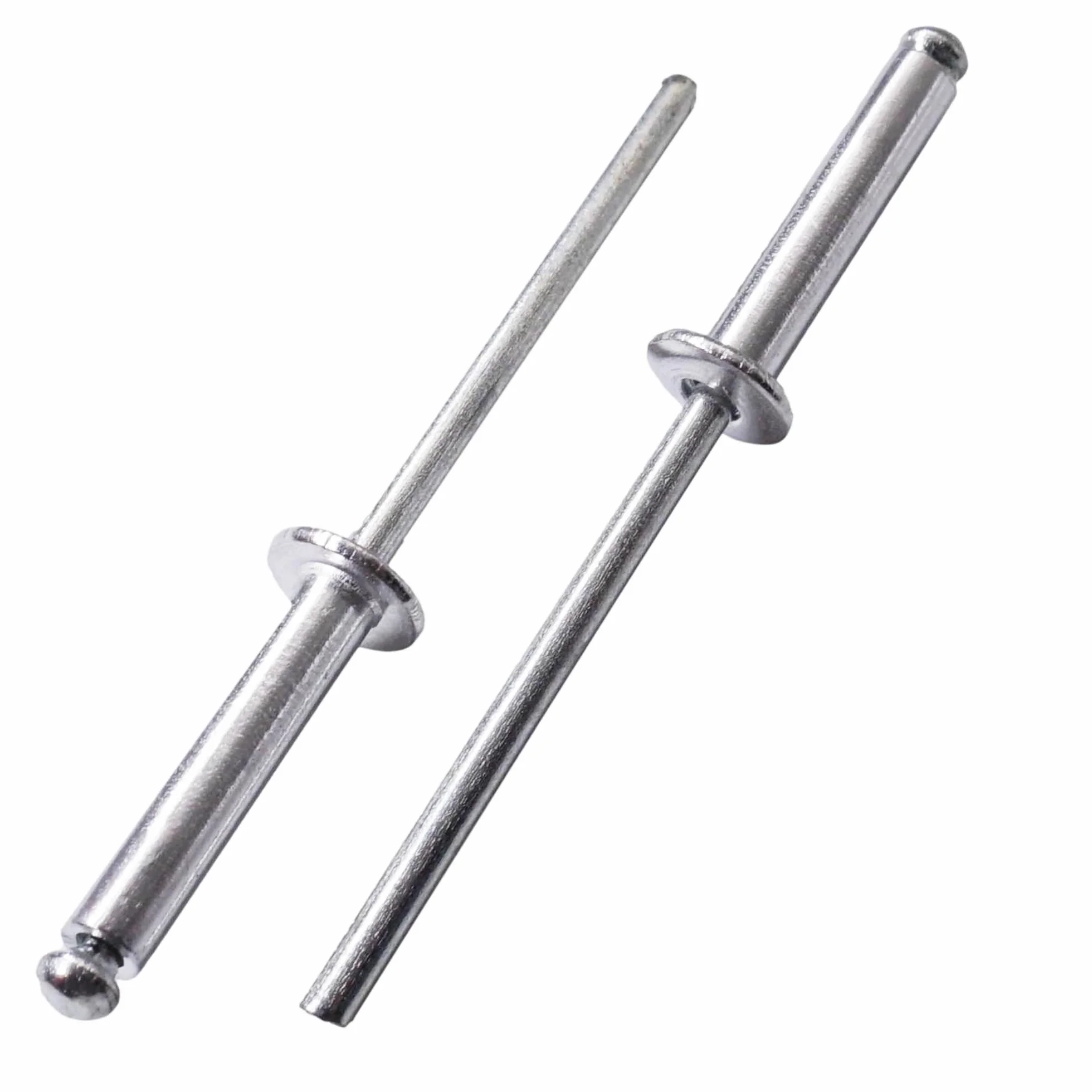 SKIR'CO (400 Stück) Aluminium Blindnieten 4,0 x 20 mm Stahldorn Popnieten Kuppelkopf DIN 7337 Nieten