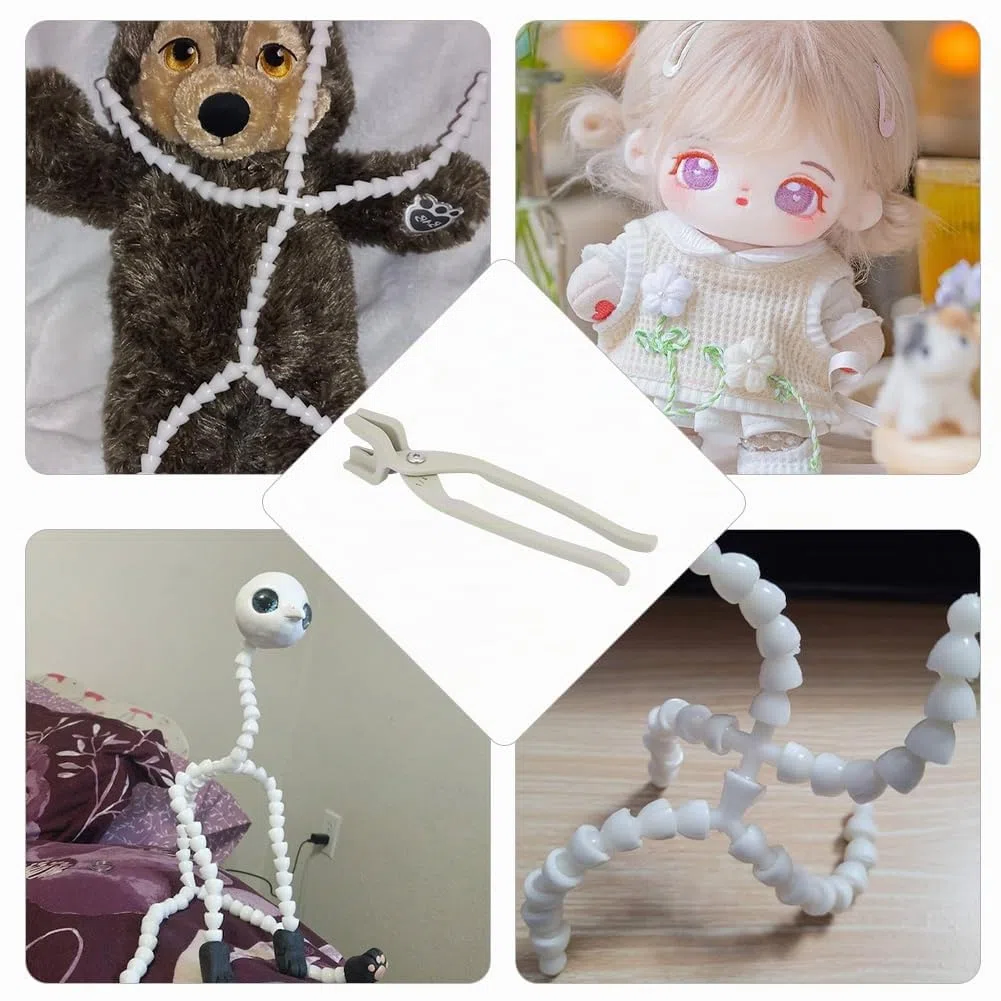 OLYCRAFT Legierungs Montagezange Legierungszange 12/14/16mm Höhe Puppenskelett Verbindungswerkzeug Puppenskelett Installationszange Für Handgefertigte Handwerksherstellung Puppenherstellung