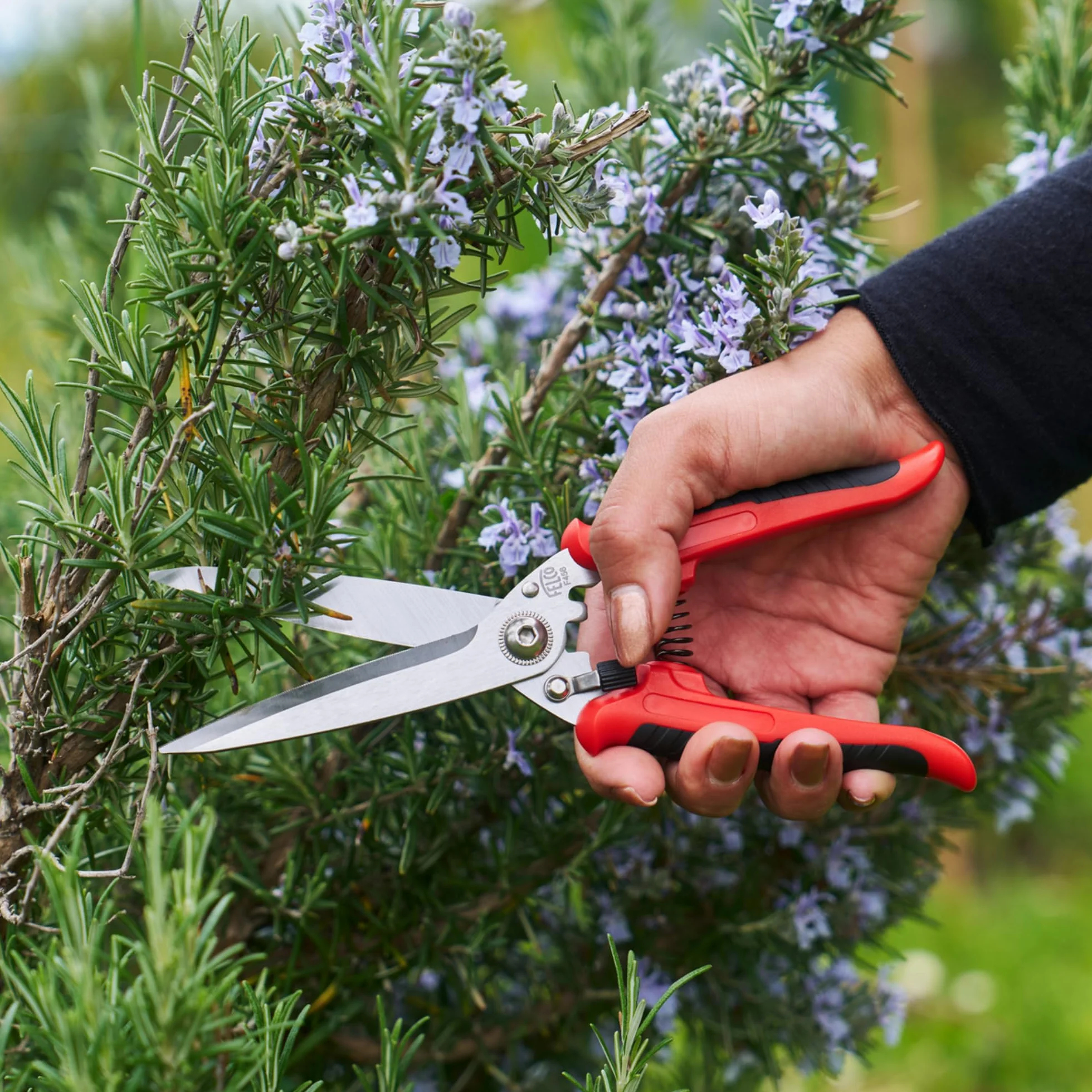 FELCO 456 Universalschere aus Edelstahl – Vielseitige Mehrzweck-Schere für Garten, Haushalt und Werkstatt, gezahnte Klinge, ergonomischer Griff, langlebig und präzise