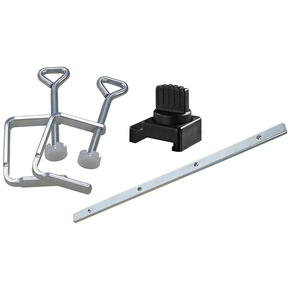 Original Scheppach Zubehör Set für Tauchsägen PL55 & PL75 | bestehend aus Rückschlagsicherung, Schienenverbinder & 2x Schraubzwingen | 4 tlg. Zubehör Führungsschienen, Tauchkreissäge, Handkreissäge