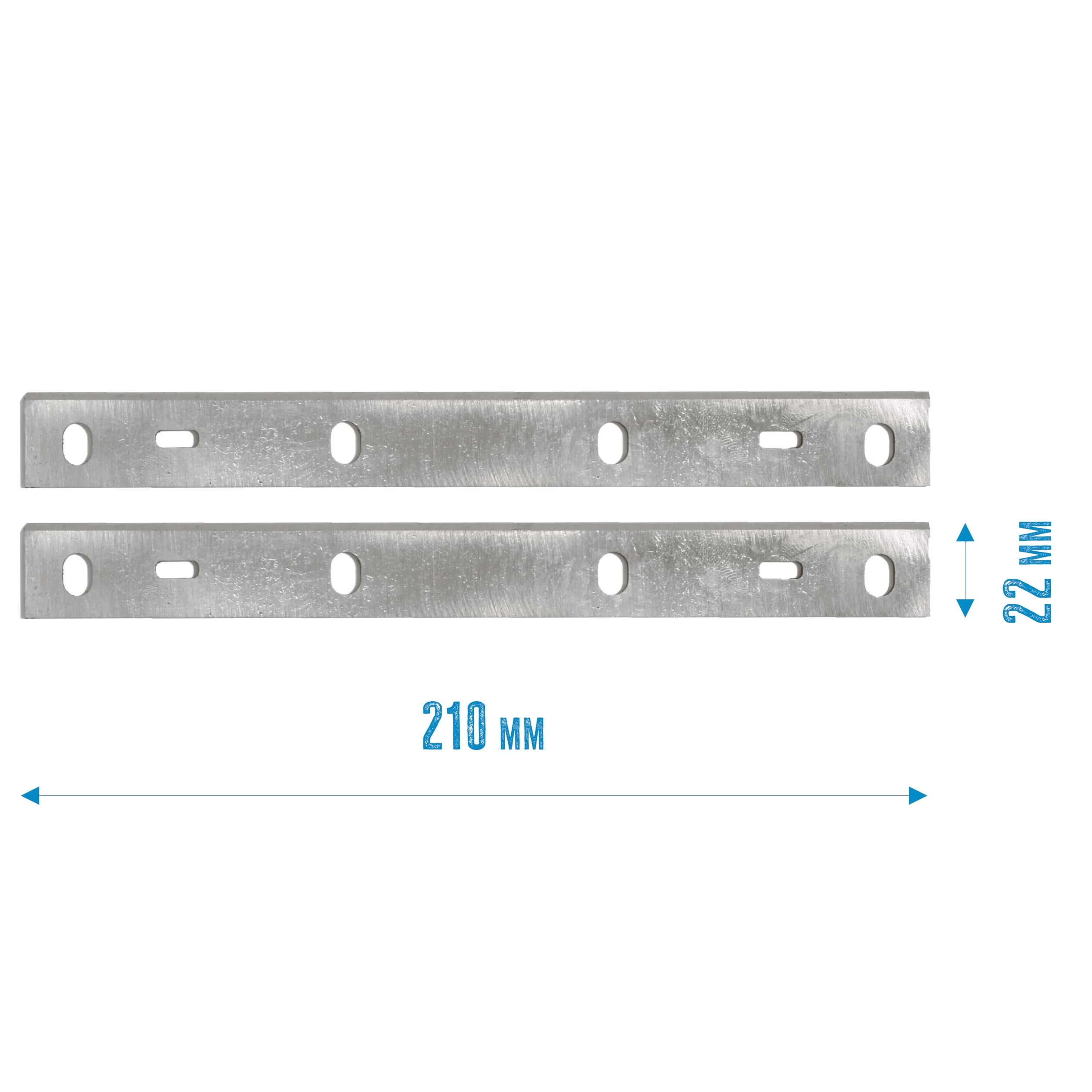 Güde 55138 Hobelmesser Paar zu GADH 200 (VE 2 Stück, Hobelmesser aus High Speed Steel) Silber