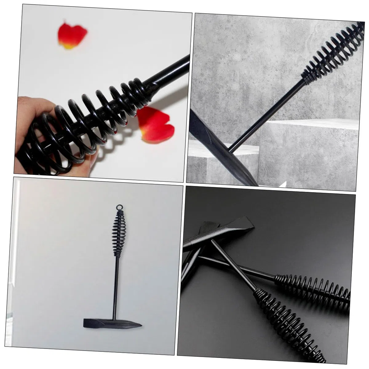 COLLBATH Welding Chipping Hammer mit Federgriff Leichter Metall schweißhammer zum Entfernen von Schweißschlacke Tragbar für Werkstatt Bau und Heimwerker mit Aufhängehaken