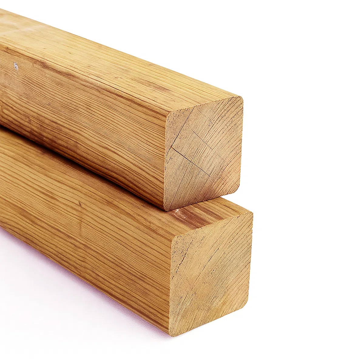 Pfosten Kantholz Lärche 70 x 70 mm Höhe 120 cm Konstruktionsholz 4-seitig glatt
