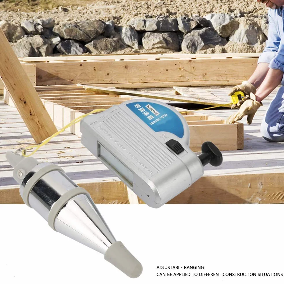 Automatisches Senklot – Senklot Setter Magnetisches Senklot Zum Aufhängen Drahthammer Magnetisches Senklot Vertikales Messwerkzeug(3meter/9.84feet)