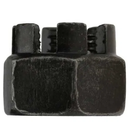 Reidl Kronenmuttern M 24 x 2 mm DIN 935 6/6 Au (Stahl - gedreht) blank 25 Stück