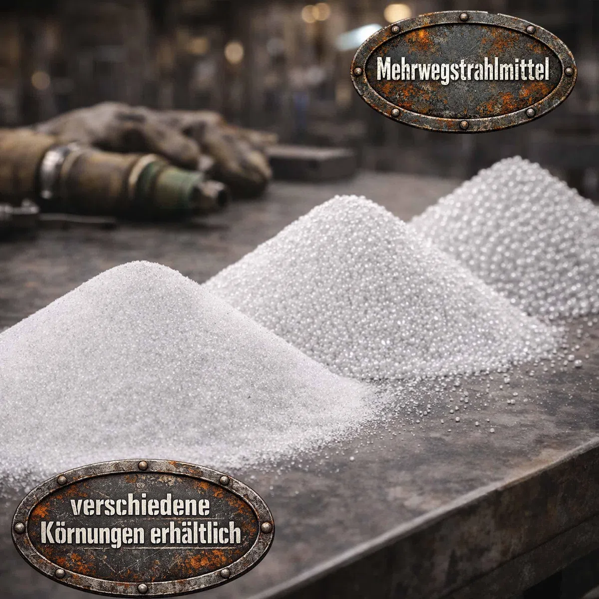 25 kg Glasperlen Strahlmittel 200-300 µm