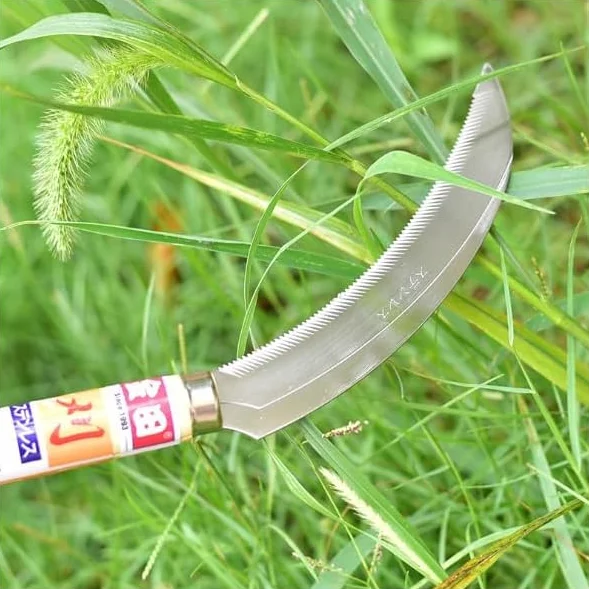Halbmondförmige Sichel aus Edelstahl für den Garten, 160 mm (A)