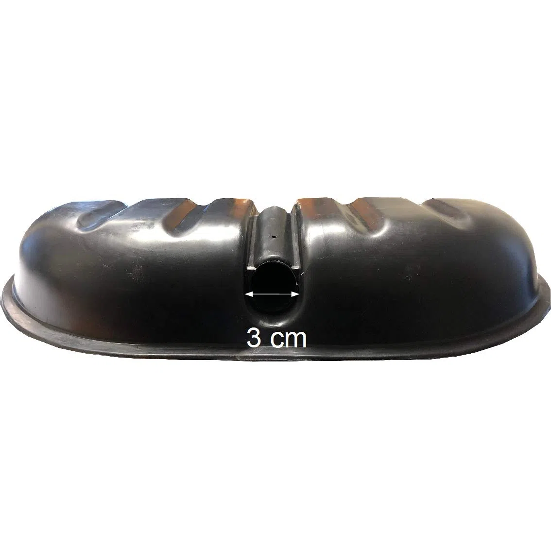 3x Schneeschieber Schneeschaufel Schwarz 45cmx35cm mit Schiebekante aus Aluprofil