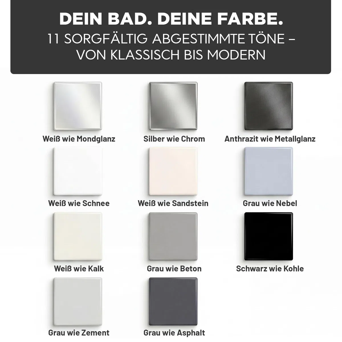 LM-Kreativ Badewannenlack 3 in 1 2K 500ml - Schwarz wie Kohle - Auch nutzbar als Fliesenfarbe & Fliesenlack für Badezimmer, Badewannen, Duschtassen. Hochdeckend, strapazierfähig & wasserfest