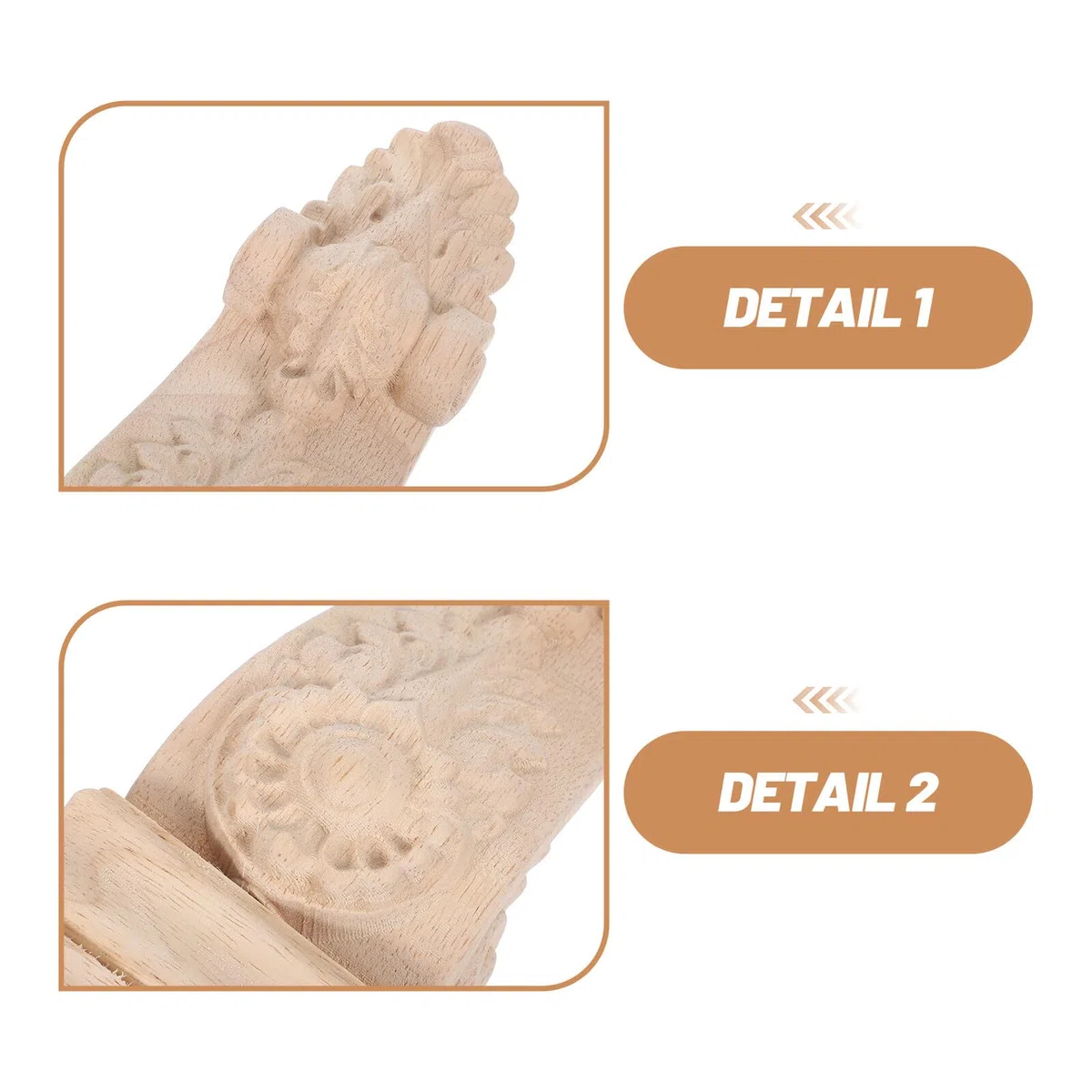 SHINEOFI Geschnitzte Konsolen im europäischen Stil Konsolen für Kücheninseln Säulenkapitell aus Holz Holzbalkenhalterung Türkonsole Beige