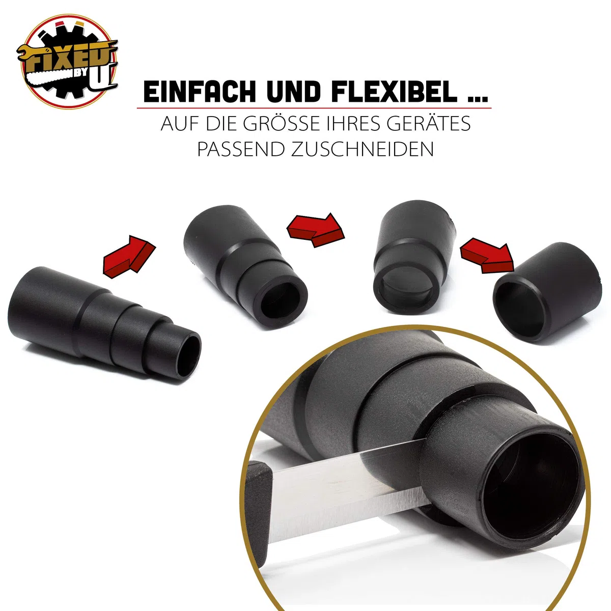Universal Absaug Set für Elektrowerkzeuge zum Staub Schleifstaub absaugen beim Schleifen, Werkzeug Absaugung, passend für Kärcher, Bosch, Makita, Einhell, Festool, Metabo, Parkside und mehr