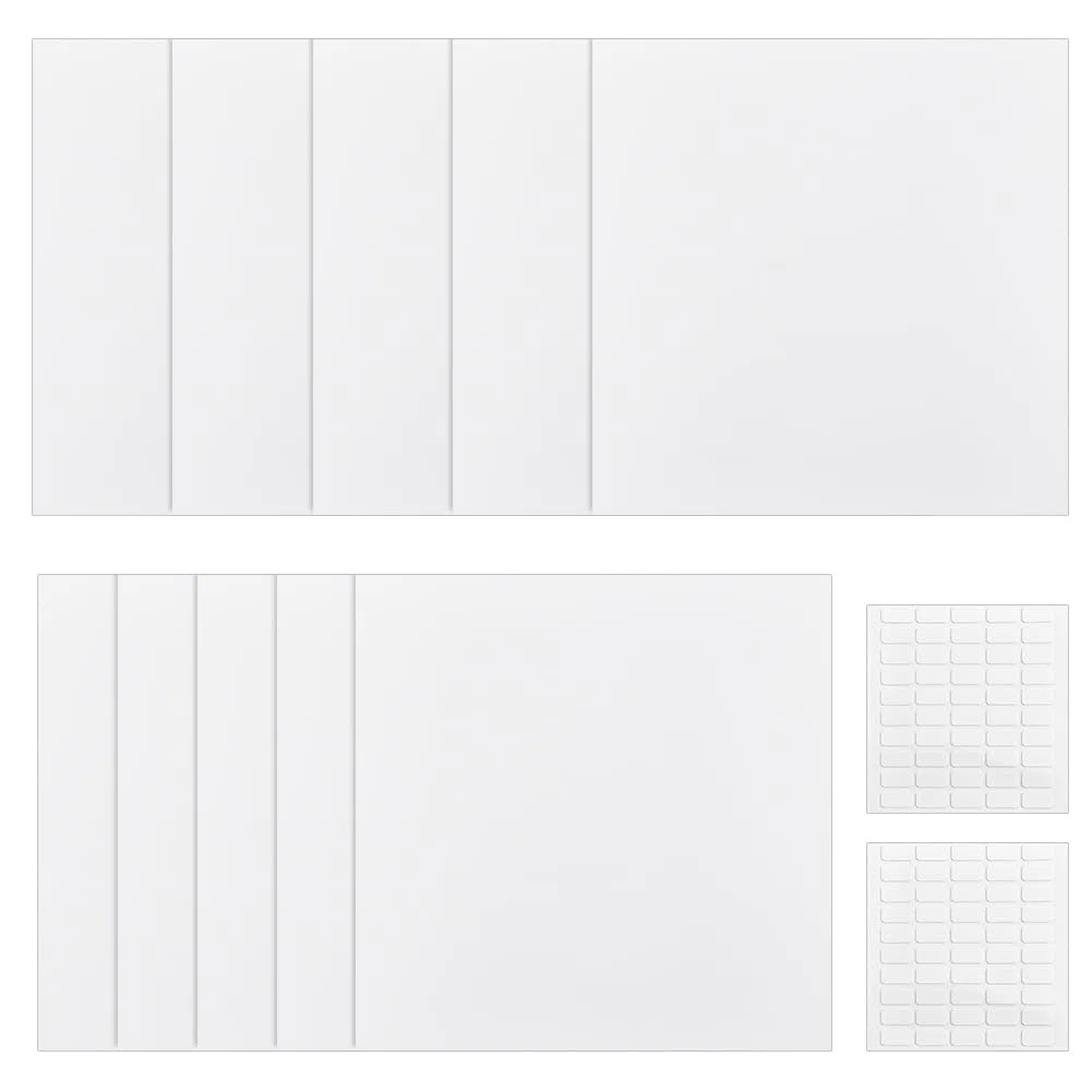 NBEADS 10 Stück Plastik Flache Leere Platte Wand Loch Abdeckung, Decken Abdeckplatte Mit 100 Stück Doppelseitigem Klebeband Für Boden Oder Wand, 30x30cm