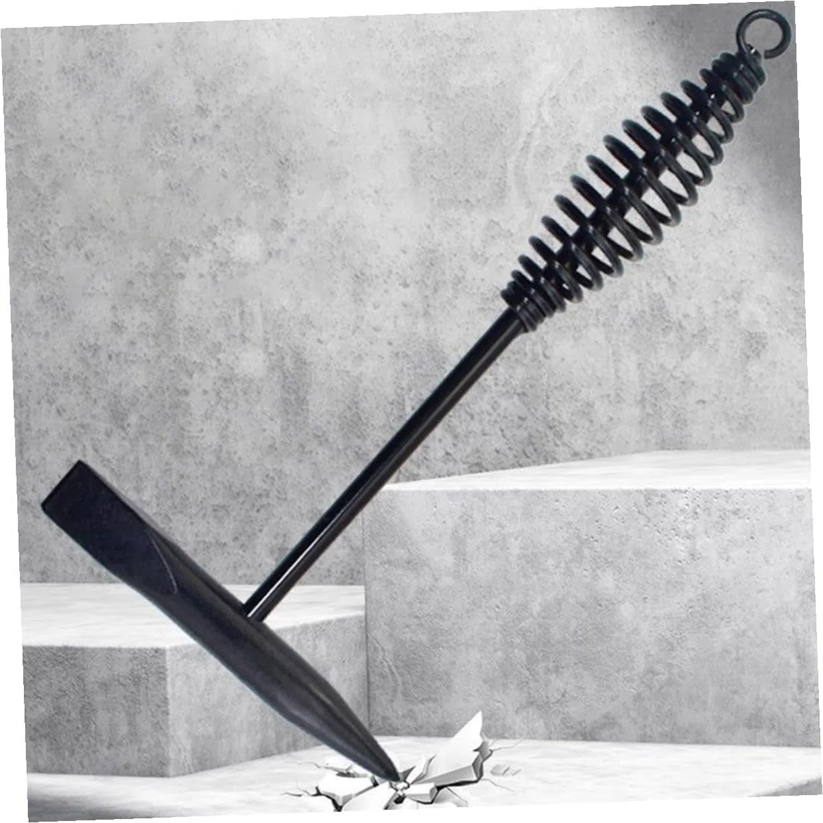 COLLBATH Welding Chipping Hammer mit Federgriff Leichter Metall schweißhammer zum Entfernen von Schweißschlacke Tragbar für Werkstatt Bau und Heimwerker mit Aufhängehaken
