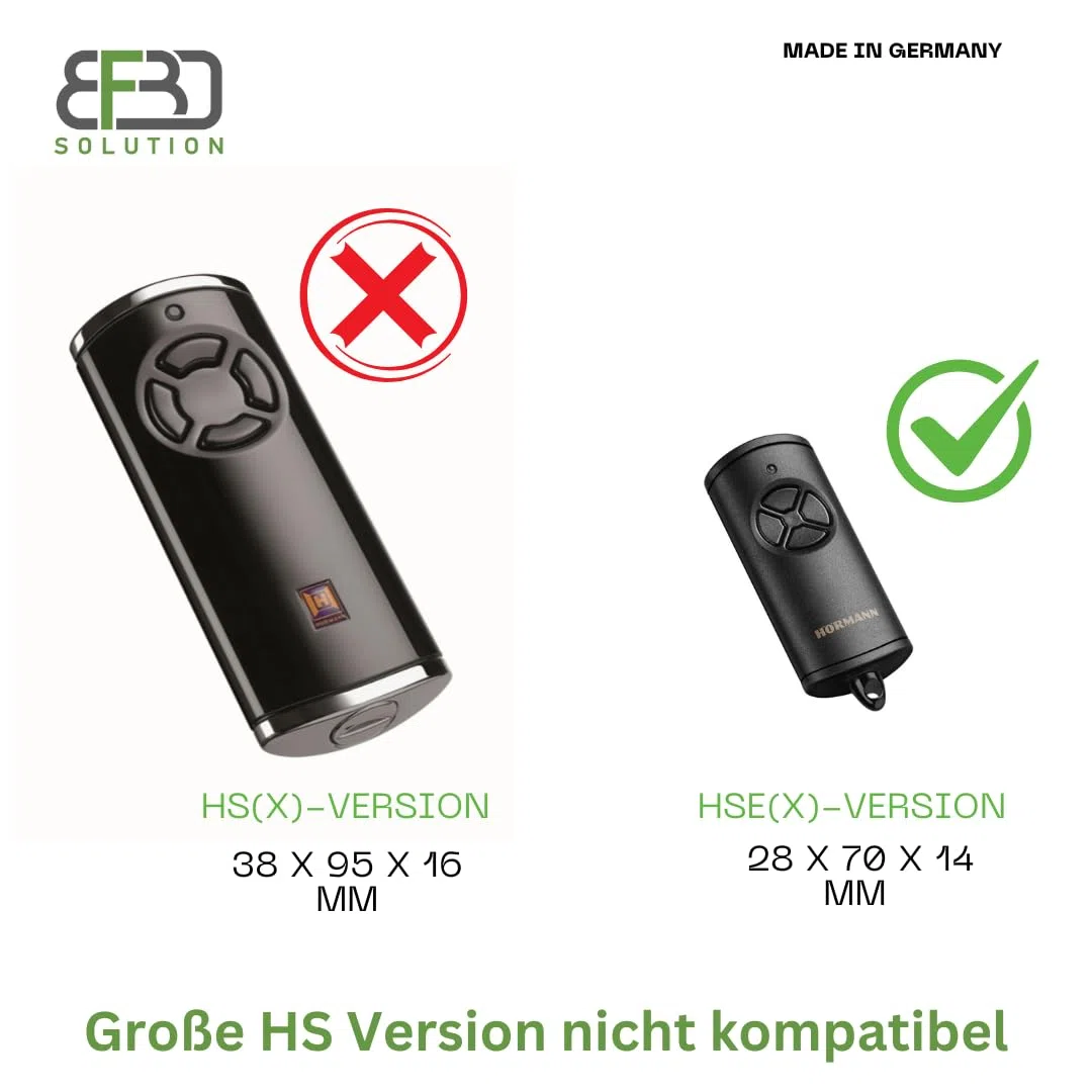Wandhalterung für Hörmann Handsender HSE4, HSE2, HSE1-868-BS Fernbedienung – Halterung Zubehör für Garagentoröffner