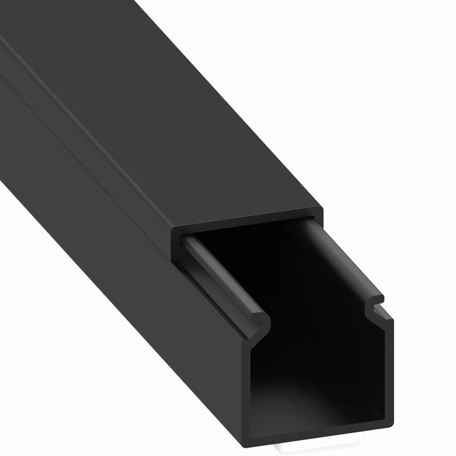 Cablecoach L1515SW4 Kabelkanal (selbstklebend) 15x15 mm, 4 m (4 x 1 m Länge), Schwarz