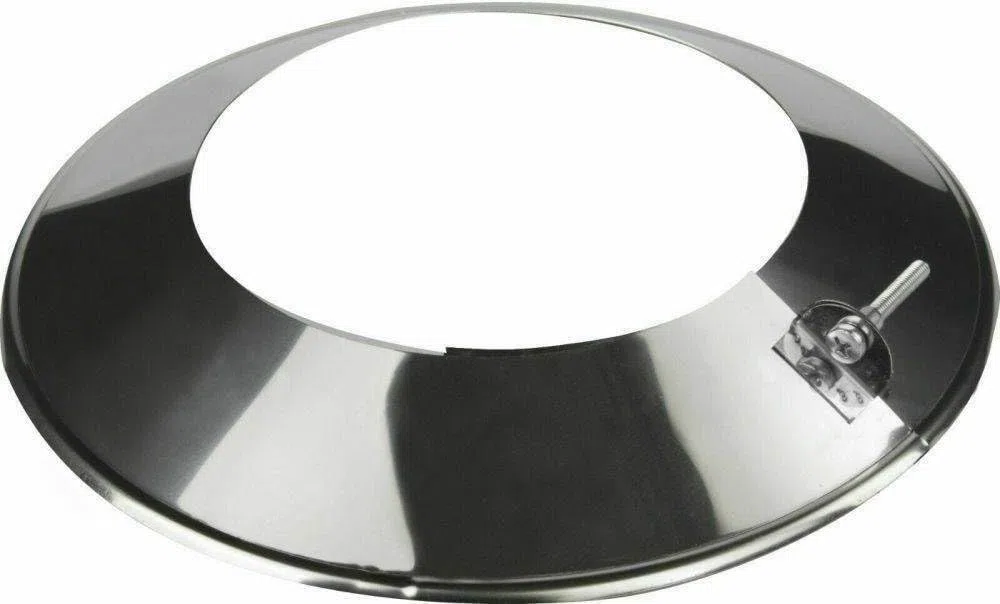Edelstahl Wandrosette Blende Rosette Ø Innen 200mm für Kaminrohr Ofenrohr Doppelwandiges Rohr Rauchrohr Schornstein Abgasrohr Doppelwandig Isoliert Wandstärke 0,6mm (Innen 200mm, Abdeckrosette)