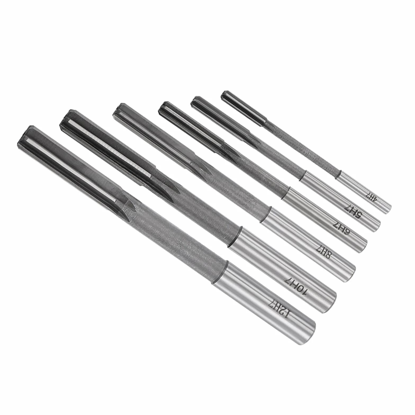 Spannen Reibahle Set 4mm 5mm 6mm 8mm 10mm 12mm Durchmesser H7 Fräswerkzeug - (Anwendungen: für Drehbank Bohren Maschine) 6Stk