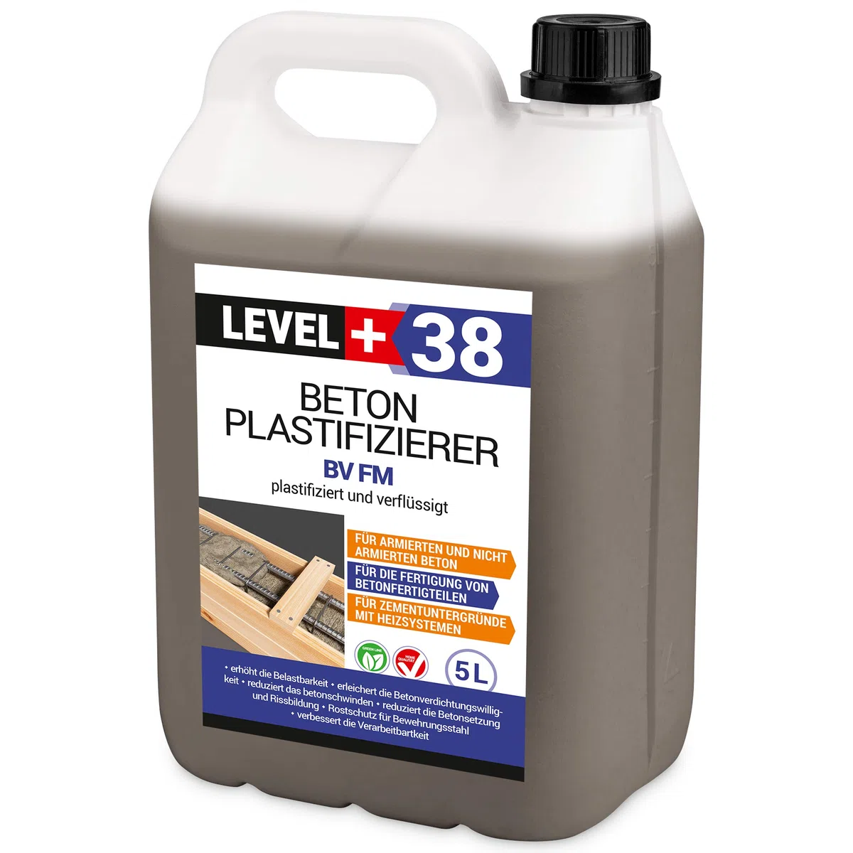 5 L Beton Plastifizierer Fließmittel Betonverflüssiger Zusatzmittel Estrich Zusatzmittel Betonfließmittel RM38
