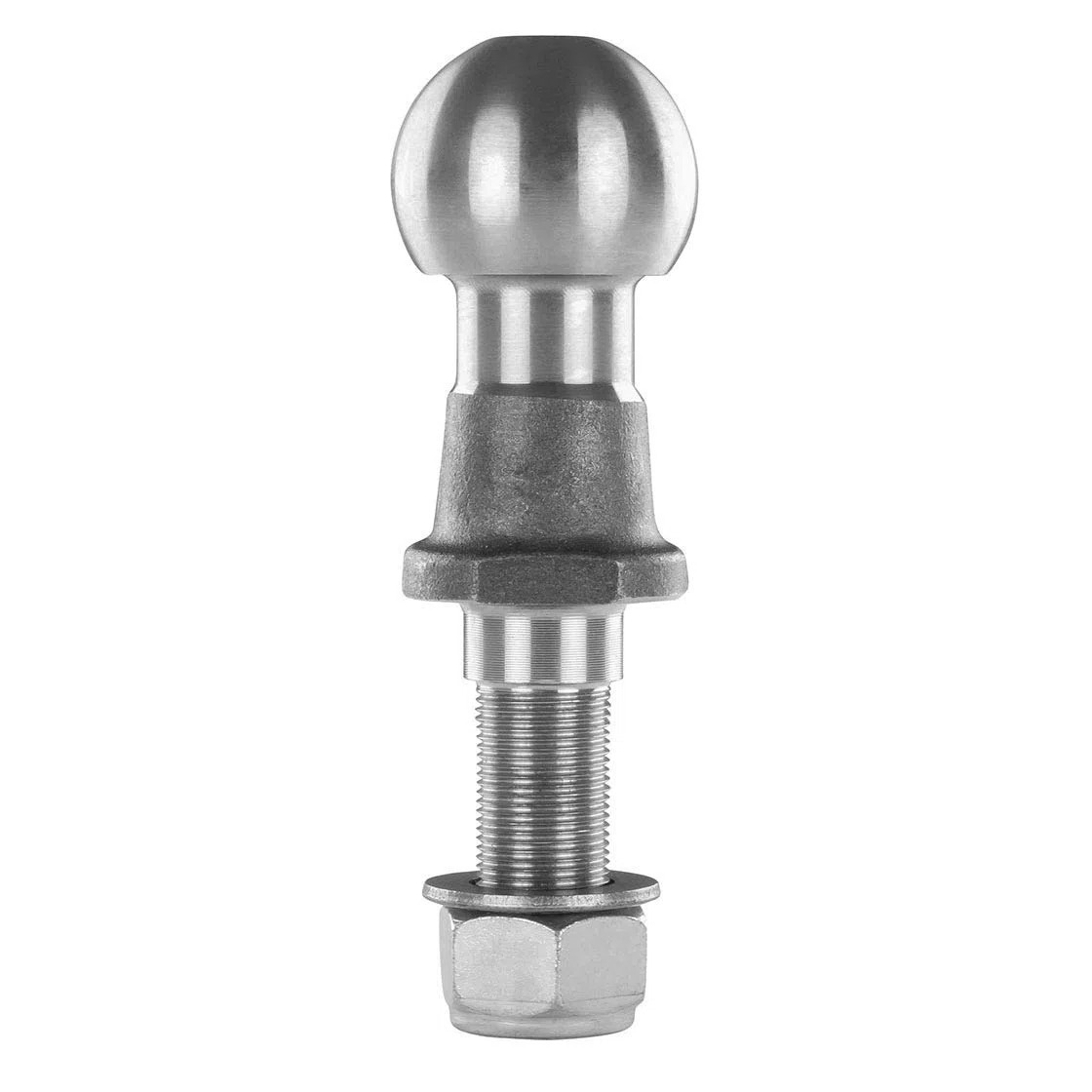 Ackerschienenbolzen | Kugelkopf | 3,5 t Zulassung | TÜV-konform | Bolzen für Ackerschiene | mit Stopmutter & U-Scheibe | Kupplungskopf